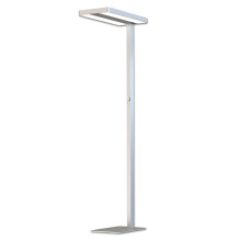 ISOLED LED Office Pro Stehleuchte Up+Down, 40+40W, UGR<19, silber, neutralweiß, Dimm-Drehregler