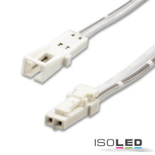 ISOLED MiniAMP Verlängerung male-female, 50cm, 2-polig, weiß, max. 3A