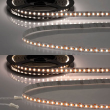 ISOLED LED CRI919/940 MiniAMP Flexband Streifen, 12V, 15W, IP20, weißdyn., 120cm, Kabel beids. + maleAMP, 240 LED/m
