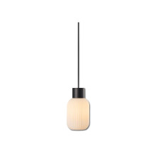 ISOLED Pendelleuchte, white Glas, schmal, E27, 50-300cm, exkl. Baldachin
