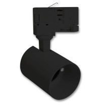ISOLED 3-PH Schienen-Adapter Mini für GU10-Spots, schwarz matt