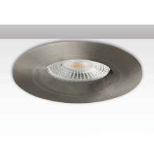 ISOLED Einbaurahmen rund, Lochausschnitt 68mm, Alu gebürstet, für GU10/MR16 Spots