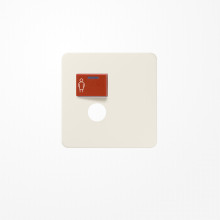 Jung 071B Abdeckung für Ackermann, Typ 73071, 73075 A, rot, Serie CD, weiß