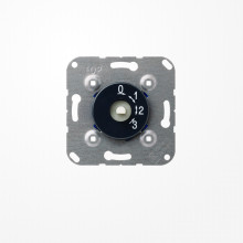 Jung 1101-4 Drehschalter, 3-Stufen-Schalter m. AUS-Stellung, 16 AX 250 V ~, anthrazit
