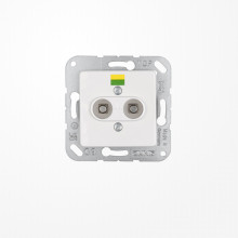 Jung 165-2WW Potentialausgleich-Steckdose, Thermoplast, 50x50 mm, alpinweiß