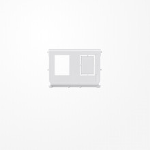 Jung 54-25WE Montage-Einsatz, 2fach, 110 Connect, RJ 45 System, geschirmt