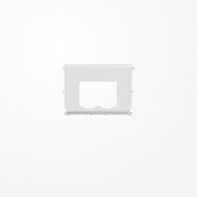 Jung 54-2BTR Montage-Einsatz, für 2 Einzelmodule 8 (8), für 2 Einzelmodule 8 (8) E-DATmodul, RJ 45 System, geschirmt, METZ CONNECT (BTR) Nr. 130910-i, Cat. 6