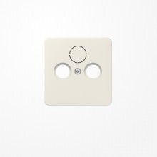 Jung 561SAT Abdeckung für Universal-Sat/BK-Dosen 1fach, Thermoplast, Serie CD, weiß