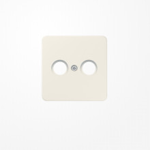 Jung 561TV Abdeckung für Antennendosen 1fach, Thermoplast, Serie CD, weiß