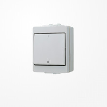Jung 603W Wippschalter, Aus 3-pol.,  AX 400 V ~, IP 44, WG 600