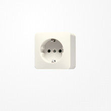 Jung 620A SCHUKO-Steckdose, 16 A 250 V ~, 47 mm, AP 600, weiß