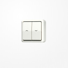 Jung 639VA Jalousietaster, 1-pol. (1 Antrieb) 250 V ~, AP 600, weiß