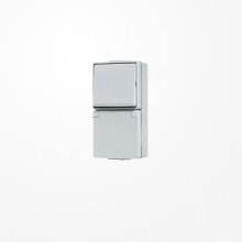 Jung 676W SCHUKO-Steckdose 16 A 250 V ~ mit Schalter Universal Aus-Wechsel 10 AX 250 V ~, IP 44, WG 600