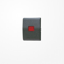 Jung 800KO Wippe mit Lichtaustrittsfenster, rote Kalotte, Thermoplast, WG 800, anthrazit