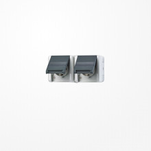 Jung 8220NAW SCHUKO-Zweifach-Steckdose, 16 A 250 V ~, mit Schriftfeld, waagerecht, IP 44, WG 800