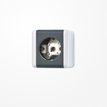 Jung 837-10W Lichtsignal (ohne Haube), E10-Gewinde, WG 800, grau