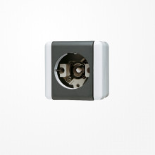 Jung 837-14W Lichtsignal (ohne Haube), E14-Gewinde, WG 800, grau