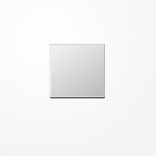 Jung A101AL Wippe für Taster 1fach, Duroplast lackiert, F10, Serie A, aluminium
