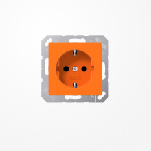 Jung A1520BFO SCHUKO-Steckdose, 16 A 250 V ~, Thermoplast, Serie A, orange (für ZSV)