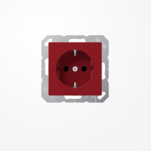 Jung A1520BFRT SCHUKO-Steckdose, 16 A 250 V ~, Thermoplast, Serie A, rot