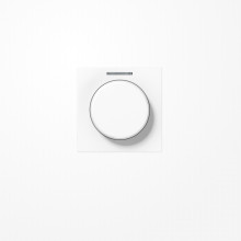 Jung A1540KO5WW Abdeckung mit Lichtleiter für KNX Drehsensor, Duroplast, Serie AS/A, alpinweiß