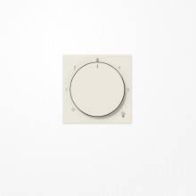 Jung A1749BF Abdeckung für Thermostat, Thermoplast, Serie AS, weiß