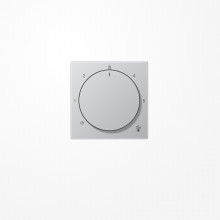 Jung A1749BFAL Abdeckung für Thermostat, Thermoplast lackiert, Serie A, aluminium