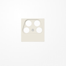 Jung A561-4SAT2 Abdeckung für 4-Loch SAT-TV-Steckdose (Axing) 4fach, Thermoplast, Serie AS, weiß