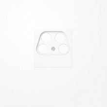 Jung A561-4SAT2WW Abdeckung für 4-Loch SAT-TV-Steckdose (Axing) 4fach, Thermoplast, Serie AS/A, alpinweiß