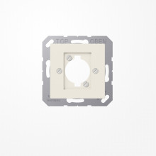 Jung A568BF Abdeckung für XLR-Steckverbinder (P-Serie) 1fach, Thermoplast, Serie AS, weiß