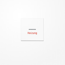 Jung A590BFHWW Wippe mit Lichtleiter, Aufschrift Heizung, Thermoplast, Serie A, alpinweiß