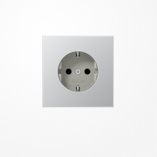 Jung AL1520 SCHUKO-Steckdose, 16 A 250 V ~, Serie LS, Aluminium