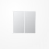 Jung AL1702 LB-Management Taster 2fach, Aluminium AlMg1 Naturton, mattgebeizt, Serie LS, Aluminium