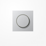 Jung AL1740 Abdeckung mit Drehknopf, Serie LS, Aluminium