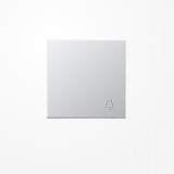 Jung AL2990KP Wippe, geprägtes Symbol Klingel, Serie LS, Aluminium