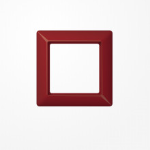 Jung AS581BFRT Rahmen 1fach, senkrechte und waagerechte Montage, Thermoplast, AS 500, rot