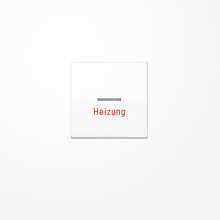 Jung AS591HWW Wippe mit Lichtleiter, Aufschrift Heizung, Duroplast, Serie AS, alpinweiß