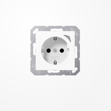 Jung BTA1521SEWW JUNG HOME SCHUKO Steckdose Energy, 16 A 250 V ~, mit Funktionsanzeige, SAFETY+, Serie AS/A, alpinweiß