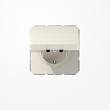 Jung CD1521BFKL SCHUKO-Steckdose, 16 A 250 V ~, Schraubklemmen, Klappdeckel, Thermoplast, Serie CD, weiß
