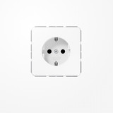 Jung CD1521WW SCHUKO-Steckdose, 16 A 250 V ~, Schraubklemmen, Duroplast, Serie CD, alpinweiß