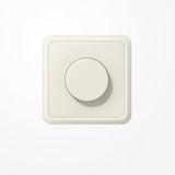Jung CD5544.03V Drehdimmer LED mit Dreh-Ausschalter, mit Rahmen, Serie CD, weiß