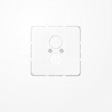Jung CD562WW Abdeckung für 2 Rundsteckverbinder bis 18,5mm Ø  1fach, Duroplast, Serie CD, alpinweiß