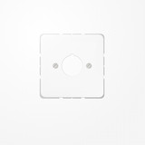 Jung CD564WW Abdeckung für Befehlsgeräte mit 22,5mm Ø 1fach, Duroplast, Serie CD, alpinweiß