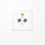 Jung CD565-2WW Potentialausgleich-Steckdose, Duroplast, Serie CD, alpinweiß