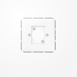 Jung CD568WW Abdeckung für XLR-Steckverbinder (P-Serie) 1fach, Duroplast, Serie CD, alpinweiß