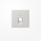 Jung CD569-1UALG Abdeckung für IAE/UAE-Anschlussdosen 1x8-polig, Thermoplast, Serie CD, lichtgrau