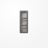Jung CD583AGR Aufputz-Kappe 3fach, Duroplast, Serie CD, grau