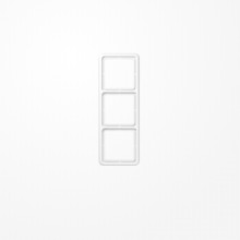 JUNG CD583WW Rahmen 3-fach alpinweiss