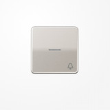 Jung CD590KO5KPT Wippe mit Lichtleiter, Symbol Klingel, Aluminium eloxiert, Serie CD, platin