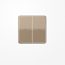 Jung CD595PGB Wippe, mit Pfeilsymbolen, Aluminium eloxiert, Serie CD, gold-bronze